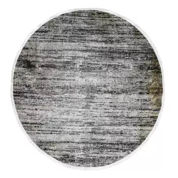 Ковер полиэстер Tierra 14296 круглый 160 см цвет желтый