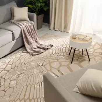 Ковер полиэстер Велори 12 I 160x235 см цвет бежевый