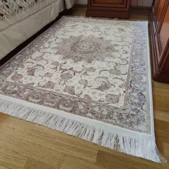 Ковер полиэстер Viyana 100x150 см цвет кремовый