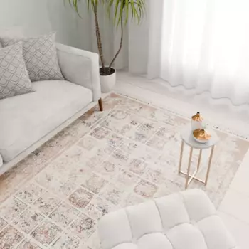 Ковер полиэстер VNDM007 150x225 см цвет бежевый