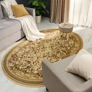 Ковер полипропилен Fortune L037 80x150 см цвет бежевый