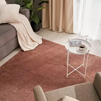 Ковер полипропилен Inspire Shaggy Bosfor 80x150 см цвет светло-коричневый