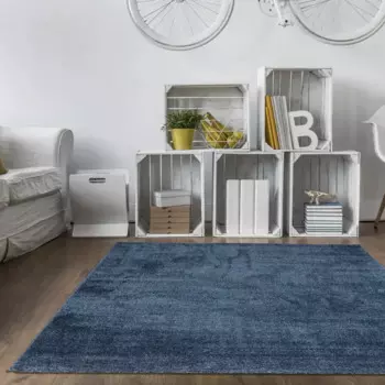 Ковер полипропилен Rubin 7011 120x170 см цвет синий