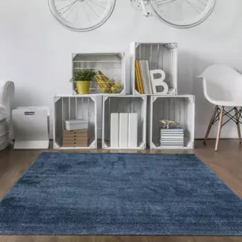 Ковер полипропилен Rubin 7011 80x150 см цвет синий