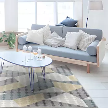 Ковер Призма 150x230 см полипропилен LM18 цвет желтый