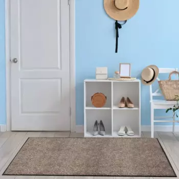 Ковер ПВХ Twist 90x150 см цвет коричневый