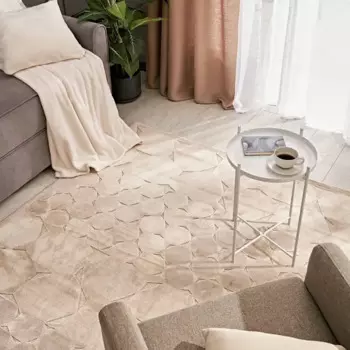 Ковер вискоза Рим 1025J 160x235 см цвет бежевый