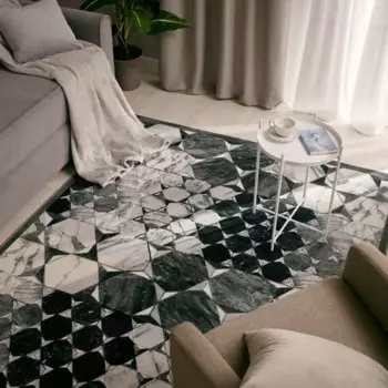 Ковер вискоза Рим 1025X 195x280 см цвет черный