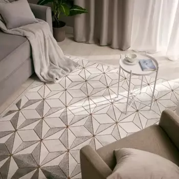 Ковер вискоза Рим 1072X 195x280 см цвет черный