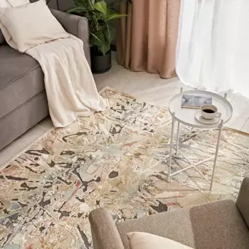 Ковер вискоза Симфония 90 G 75x150 см, цвет бежевый