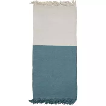 Коврик декоративный хлопок Inspire Lyanna 60x120 см цвет синий