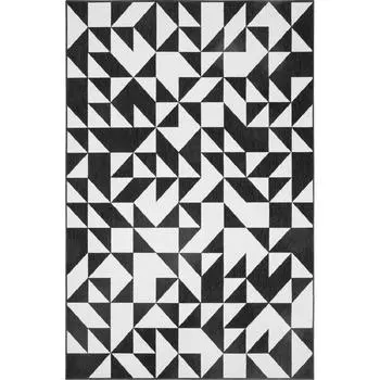 Ковёр полипропилен Fenix 20414/993 160х230 см, цвет чёрный/белый