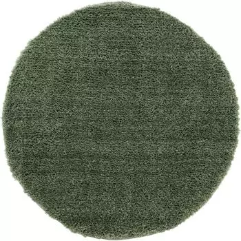 Ковёр Ribera 0.8x0.8 м цвет тёмно-зелёный