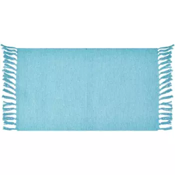 Коврик декоративный хлопок Solid Mat JBT-001-07 50x80 см цвет бирюзовый