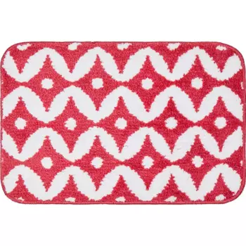 Коврик декоративный полиэстер Microfiber HF-1004-4638 40x60 см цвет красный