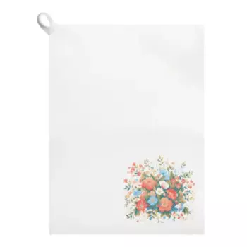 Коврик для бани Главбаня Красавица-весна войлок цвет белый