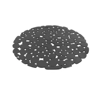 Коврик для мойки 29x29 см ПВХ цвет серый