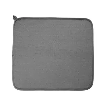 Коврик для сушки посуды Delinia 44.5x42 см микрофибра цвет темно-серый