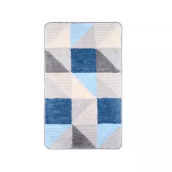 Коврик для ванной Fixsen Visa 50x80 см цвет серо-голубой