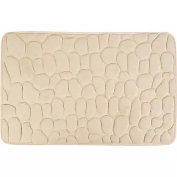 Коврик для ванной Grampus 80x50 см цвет бежевый