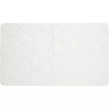 Коврик для ванной Bath Plus Лана прямоугольный петлевой 70x120 см цвет белый
