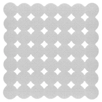 Коврик для ванной Мультидом противоскользящий массажный 43x45 см цвет белый