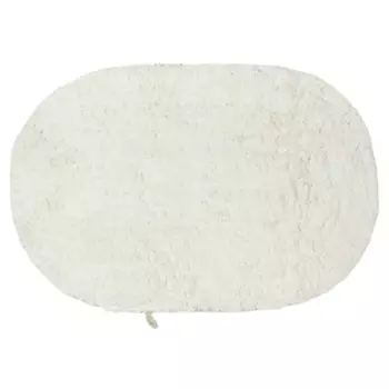 Коврик для ванной Swensa Terni 40x60 см овальный цвет кремовый