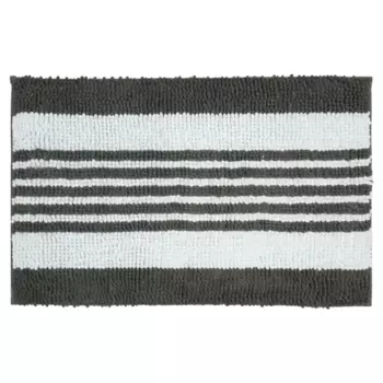 Коврик для ванной Vidage Журуа 50x80 см цвет белый/серый