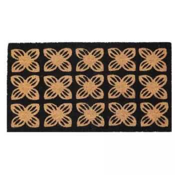 Коврик грязезащитный Kera 1 40х75 см кокос цвет бежевый