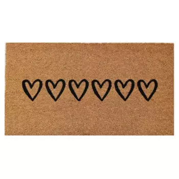 Коврик грязезащитный Kera 2 40х75 см кокос цвет бежевый