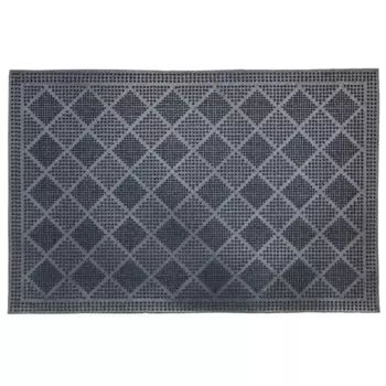 Коврик грязезащитный Mix Mat Rhomb 40x60 см резина цвет черный