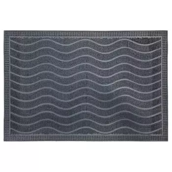 Коврик грязезащитный Mix Mat Wave 40x60 см резина цвет черный