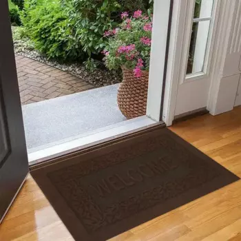 Коврик грязезащитный полипропилен/латекс 40x60 см цвет коричневый