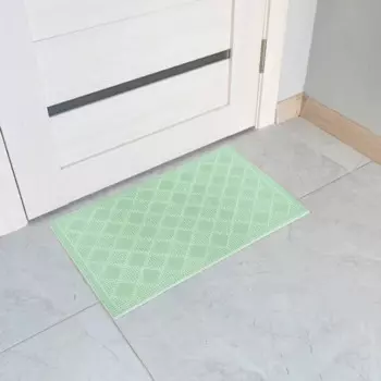 Коврик грязезащитный ПВХ Ромбы 40x60 см цвет зеленый
