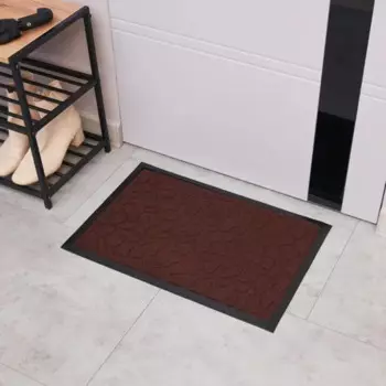 Коврик Inspire Lenzo 40x60 см полиэфир/резина цвет коричневый