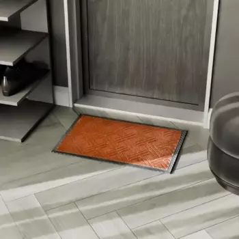 Коврик Inspire Lenzo 40x60 см полиэфир/резина цвет коричневый