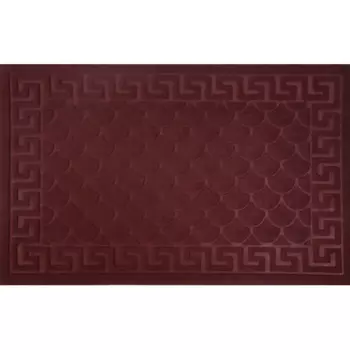 Коврик Inspire Lenzo 50x80 см полиэфир/резина цвет бордовый
