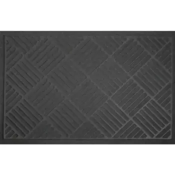 Коврик Inspire Lenzo 50x80 см полиэфир/резина цвет тёмно-серый