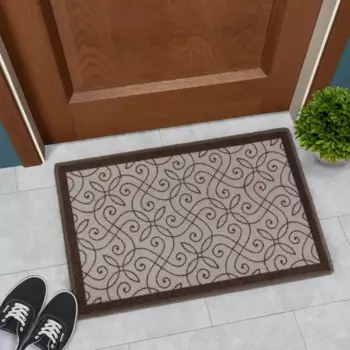 Коврик полиамид Нева тафт Навиа 1749 50x80 см цвет бежевый