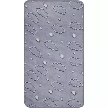 Коврик полиэстер Облака 60x110 см цвет серый