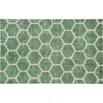 Коврик «Венеция» 142919, 50х80 см, нейлон, цвет светло-зелёный