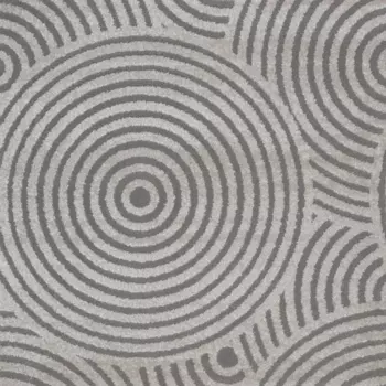 Ковровое покрытие «Фризе Тач Круги» 4 м, цвет бежевый