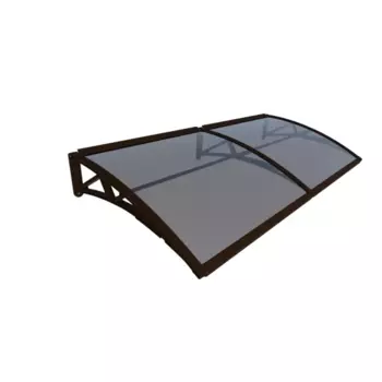 Козырек усиленный двойной коричневый сотовый 990x2200x276 мм