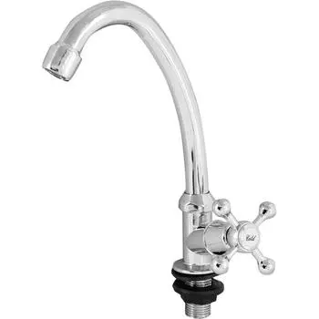 Кран для холодной воды Ретро одновентильный цвет хром