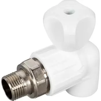 Кран для радиатора угловой Ростерм 1/2"x20 мм НР полипропилен