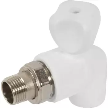 Кран для радиатора угловой РВК 1/2"x20 мм полипропилен