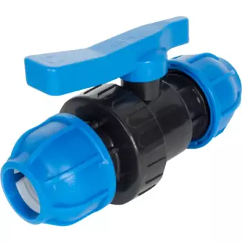 Кран ПНД обжимной Политэк 32x32 мм, полипропилен