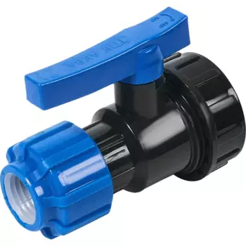 Кран разъемный ПНД Политэк 20x1/2" внутренняя резьба