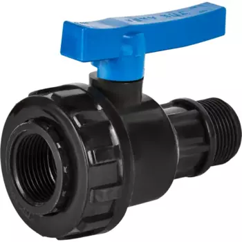 Кран разъемный ПНД Политэк 20x3/4" внутренняя резьба