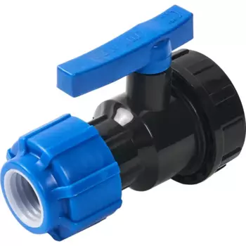 Кран разъемный ПНД Политэк 25x1/2" внутренняя резьба